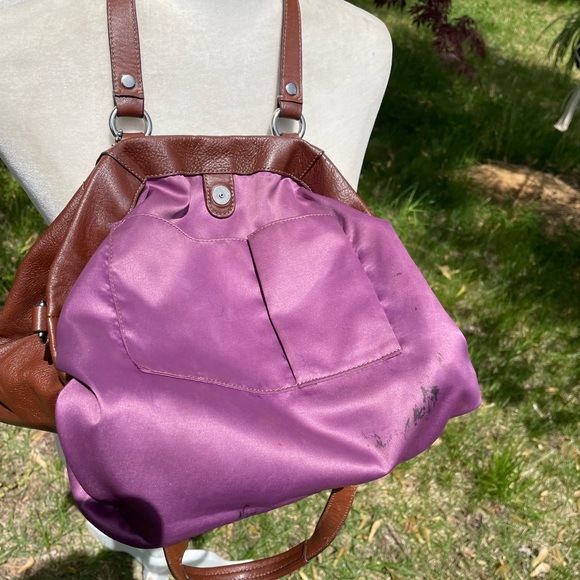 Coach’s Brown Pebbled Leather Satchel - Picture 6 of 12